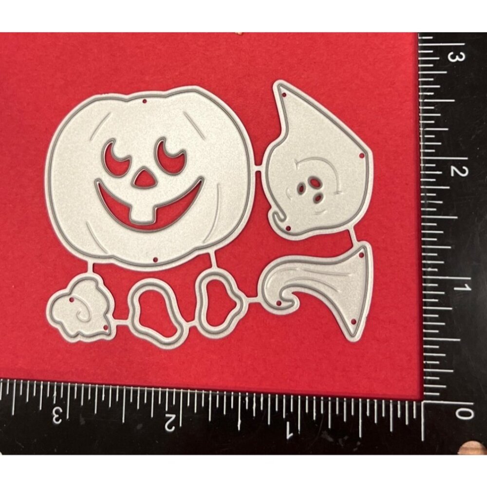 UNBRANDED Halloween Pumpkin GHOST WITCH HAT Metal Cutting Die